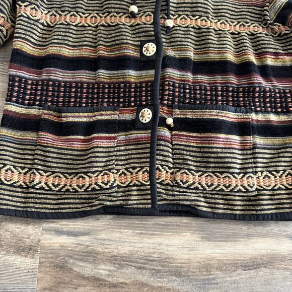 Flashback USA Boho Woven Cotton Jacket – Women’s Size S Southwest Pattern - Picture 5 of 8